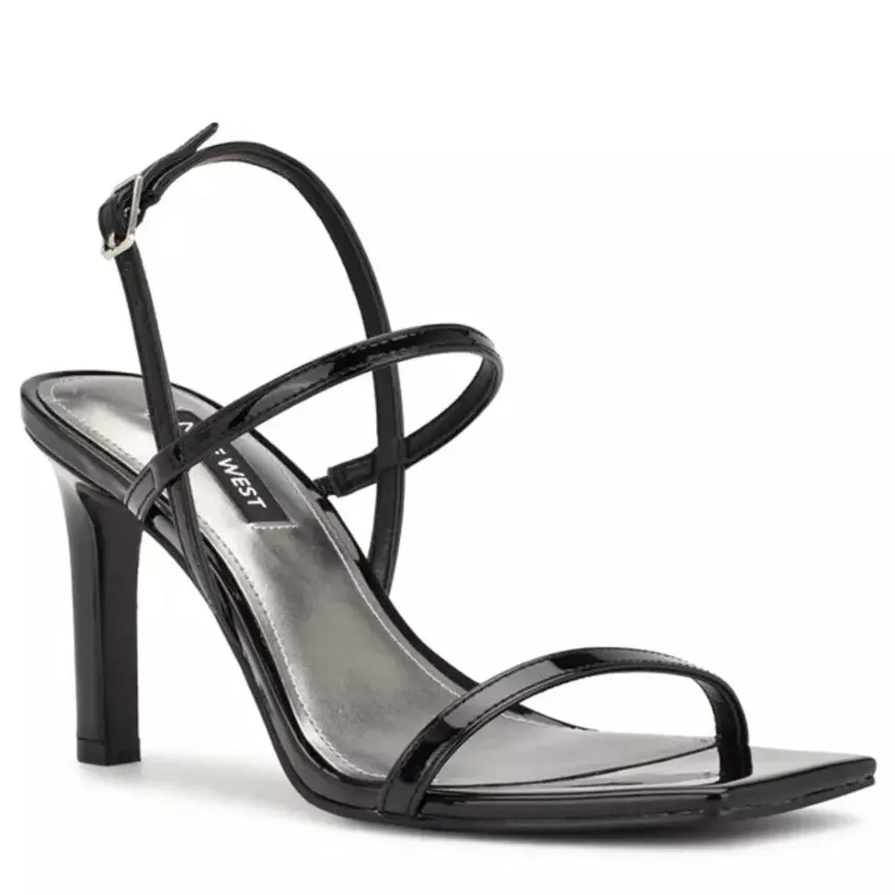 BOGO Nine West Olah Square Toe Heeled Dress Sandals Size 10.5 New